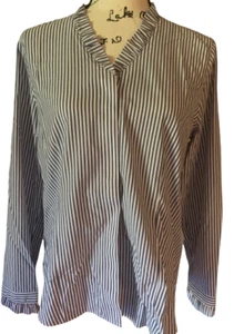 Chico's Women's Shirts Size (Small, 4) Top Blouse No-Iron Stripe Casual Work  - Picture 1 of 3