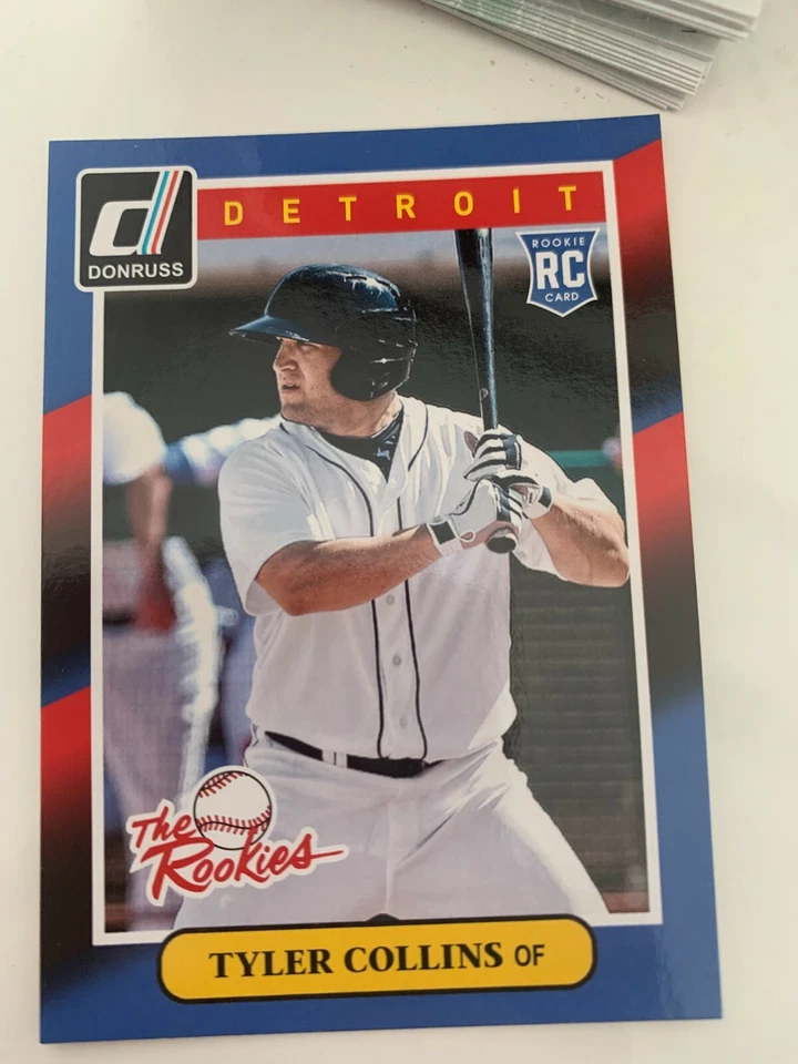 TYLER COLLINS Lot x4 2014 Panini Donruss THE ROOKIES Baseball RC #23 - Image 1 of 1