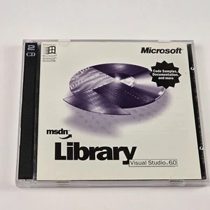 Microsoft MSDN Library Visual Studio 6.0 Two CD Set for Windows98 Windows NT - Picture 1 of 5