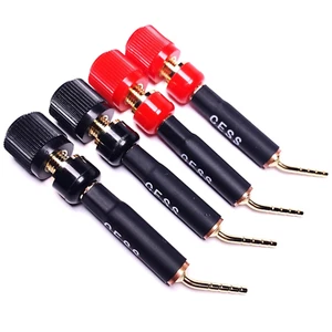 CNCESS CESS-130 Pin Schraube Typ Banane, Lautsprecher Pin Stecker für Lautsprecherkabel, 2 mm S - Bild 1 von 12