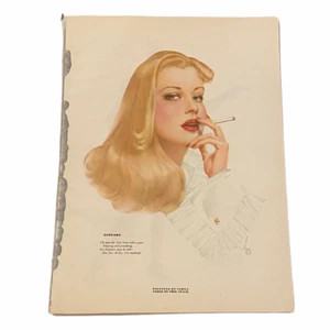 Calendario Pin Up Niñas Esquire Varga 1942 Completo Todos los Meses 14" x 11" EXC - Imagen 1 de 6