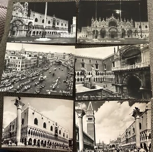 Venezia 6 Antique Real Photo Postcards . FREE SHIPPING - Picture 1 of 2