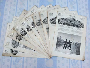 Lot de 10 anciens magazines de 1883 l'univers illustré old french magazine - Imagen 1 de 2