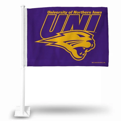 Northern Iowa Panthers 11X14 Window Mount 2-Sided Car Flag Cover