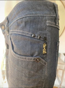 *Gio Goi Automatic Low Rise Black Skinny Jeans 27/32 NEW - Picture 1 of 11