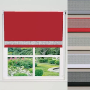 Daylight Diamante Roller Blinds Sparkly Glitter Trim Edge Window Blinds - Picture 1 of 13