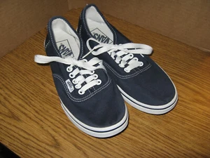 Vans classic canvas women's 6 (men's 4.5) skateboarding shoes blue #TB4R - Picture 1 of 13