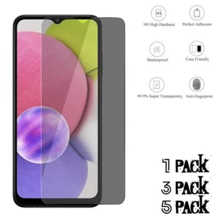 Lot for Samsung Galaxy A05/A05s Anti Spy Privacy Tempered Glass Screen Protector - Picture 1 of 5