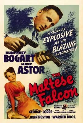 THE MALTESE FALCON Movie POSTER B 27x40 Humphrey Bogart Mary Astor Peter Lorre