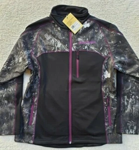 L Womans Black Antler Digital Camo Black with Purple Jacket NWT $119 - Picture 1 of 6