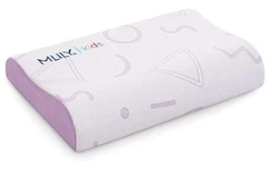 Memory Foam Kids Pillows Adjustable Cooling Bed Pillow Neck Standard Purple - Picture 1 of 7