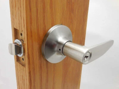 Palanca recta de entrada con llave Honeywell níquel satinado 8104301 #8fa Foto 1 de 4