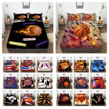 Basketball Bed Fitted Sheet Set Pillowcases KS/D/Queen/King Boy Bedding