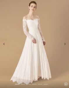 Monsoon Cecily Wedding Dress Size 14 Floor Length BNWT RRP £499.00 Bag Included