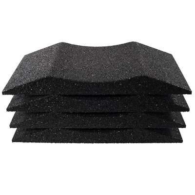 HASKYY® 4x Reifenschuh Reifenschoner schwarz aus Gummigranulat 400mm breit - Bild 1 von 4