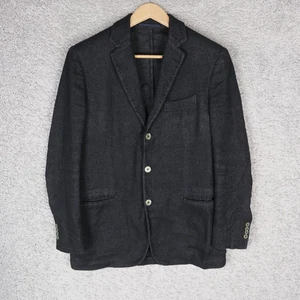 MASSIMO PIOMBO IT MEN'S BLAZER size 50 MEDIUM M CASHMERE LINEN BLUE JACKET - Picture 1 of 10