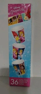 DISNEY PRINCESS 36 Pieces 3oz 89 ml PAPER CUPS Birthday Party Supplies Beverage - Picture 1 of 3