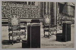 VINTAGE 1920 LONDON ENGLAND PC THE ANERKENNUNGSSTÜHLE WESTMINSTER ABBEY - Bild 1 von 2