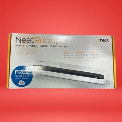 NeatReceipts Portable USB Mobile Document Receipt Scanner A4 600dpi Software - Image 1 of 4