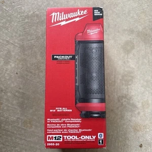 Milwaukee 2955-20 M12 12V PACKOUT Cordless Bluetooth Jobsite Speaker - Bare Tool - Zdjęcie 1 z 4
