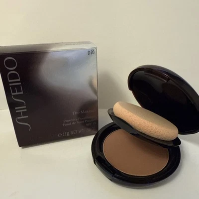 New RARE Shiseido The Makeup Compact Powdery Foundation D20 Deep Bronze 13g - Image 1 of 4