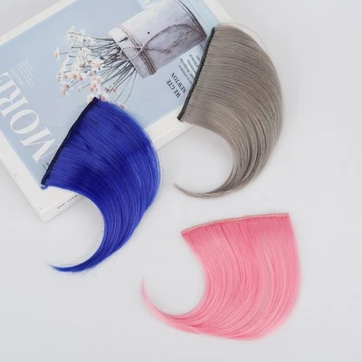 High Temperature Clip In Ombre Hair Bangs Synthetic Straight Extensions - Bild 1 von 4
