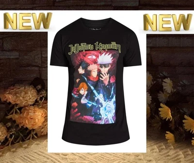 Camiseta Jujutsu Kaisen Hombre Estampado Gráfico, Talla 3XL (54/56) Negra Foto 1 de 4
