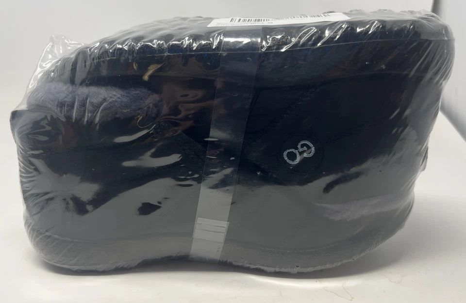 Botas de neve femininas GO à prova d'água no tornozelo forradas de pele sintética inverno tamanho 39 pretas - Imagem 1 de 1