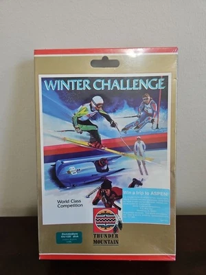 Vtg 1988 Brand New Sealed Winter Challenge Commodore 64/128 C64 Thunder Mountain - Image 1 of 4
