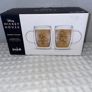 Joy Jolt Mickey Mouse Doppelwandiges Espressoglas Set mit Box - Bild 1 von 4