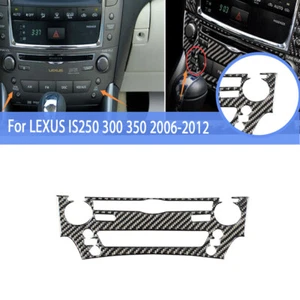 Carbon Fiber Console CD Panel Sticker Trim Cover For LEXUS IS250 300 350 2006-12 - Bild 1 von 8