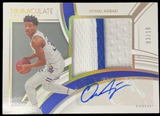 2022-23 PANINI IMMACULATE COLLEGIATE OCHAI AGBAJI  RPA GOLD #/10 JAZZ SSP