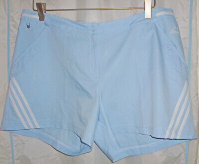 Pantaloncini ADIDAS Climalite ~ Blu Pallido ~ UK18 EU44 • 11.39€