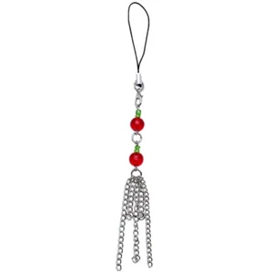 Glass Bead Tassels Hanging Pendant Phone Strap Cute Bag Decoration for Girls - Photo 1/8