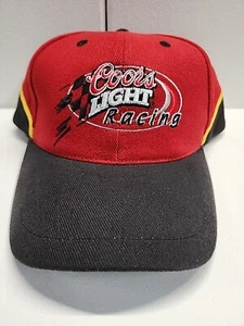 Vintage Nascar Coors Light Racing Sterling Marlin 40 Embroidered Hat Cap Red - Picture 1 of 9