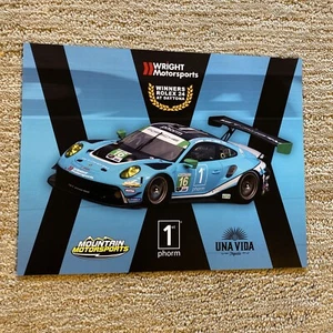 Tarjeta de héroe 2022 IMSA Wright Motorsports Porsche 911 GT3 GTD Daytona ganador de 24 horas - Imagen 1 de 3