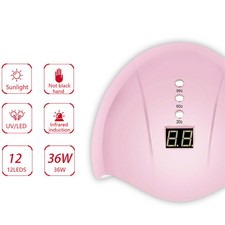LAMPADA UV A LED PER UNGHIE FORNETTO PROFESSIONALE 36W GEL SEMIPERMANENTE SUN 5