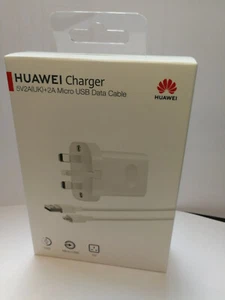 Huawei Fast Wall Charger 5V/2A with MicroUSB Cable (UK 3-Pin) - White - Picture 1 of 2