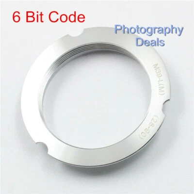 6-Bit Code M39-LM Adapter For Leica M39 LTM 28-90mm Screw Lens to Leica M M5 MP