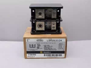 Square D LBA263104 2 Pole Power Distribution Block 600V 335A New In Box - Foto 1 di 2