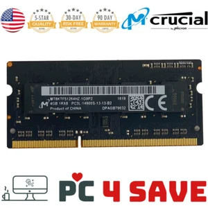 Micron Apple iMac A1419 RAM 4GB 1RX8 PC3L-14900S SODIMM MT8KTF51264HZ-1G9E2 DDR3 - Picture 1 of 1