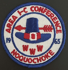 1965 Boy Scout OA Area 1-C Conference Noquochoke Patch