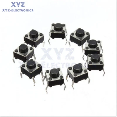 100PCS 6x6 3.1mm-13mm SPST Mini Micro Momentary Tactile Push PCB Button Switch - Image 1 of 4