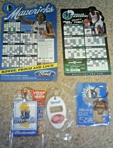 2011 DALLAS MAVERICKS WORLD CHAMPIONS KEY CHAIN  + 2  MAGNET JUMBO NOWITZKI +3 Cover