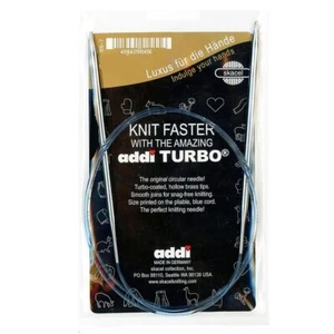 addi Knitting Needle Turbo Circular Skacel Blue Cord 40 inch (100cm) - Picture 1 of 1