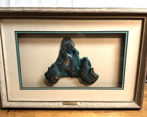 Southwest Copper Metal Sculpture Bob Cooper New Mexico Art Pueblo Potter Signed - Picture 1 of 14