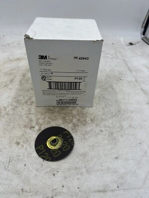 3M Roloc Coated Aluminum Oxide Quick Change Disc - P120 Grit - 3 in Dia - 49943 - Image 1 of 4