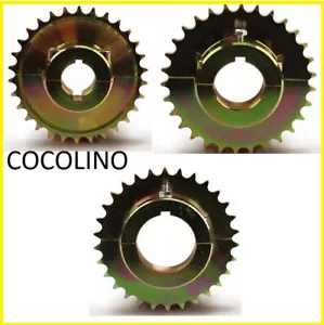 KART 428er Kette Stahl Kettenrad Ritzel 30 / 40 / 50 mm Achse 21 - 36 Zähne - Bild 1 von 4