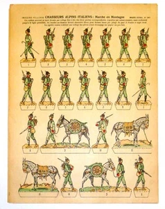 IMAGE D'EPINAL PELLERIN  CHASSEURS ALPINS ITALIENS N°548   ANCIENNE  RARE anes - Imagen 1 de 1