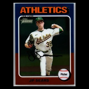 2024 Topps Heritage High Number – #325 JP Sears Chrome /699 – Oakland Athletics - Picture 1 of 2